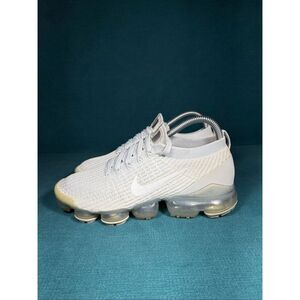NIKE AIR VAPORMAX FLYKNIT 3 PURE-PLATINUM ATHLETIC RUNNING SHOES WOMEN SZ 8.5